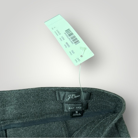 J. Crew Pixie pant in stretch ponte charcoal gray Sz Small - Picture 10 of 12